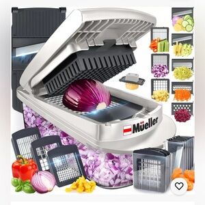 Mueller Pro-Series 10-in-1, 8 Blade Multi-use Vegetable Chopper NEW